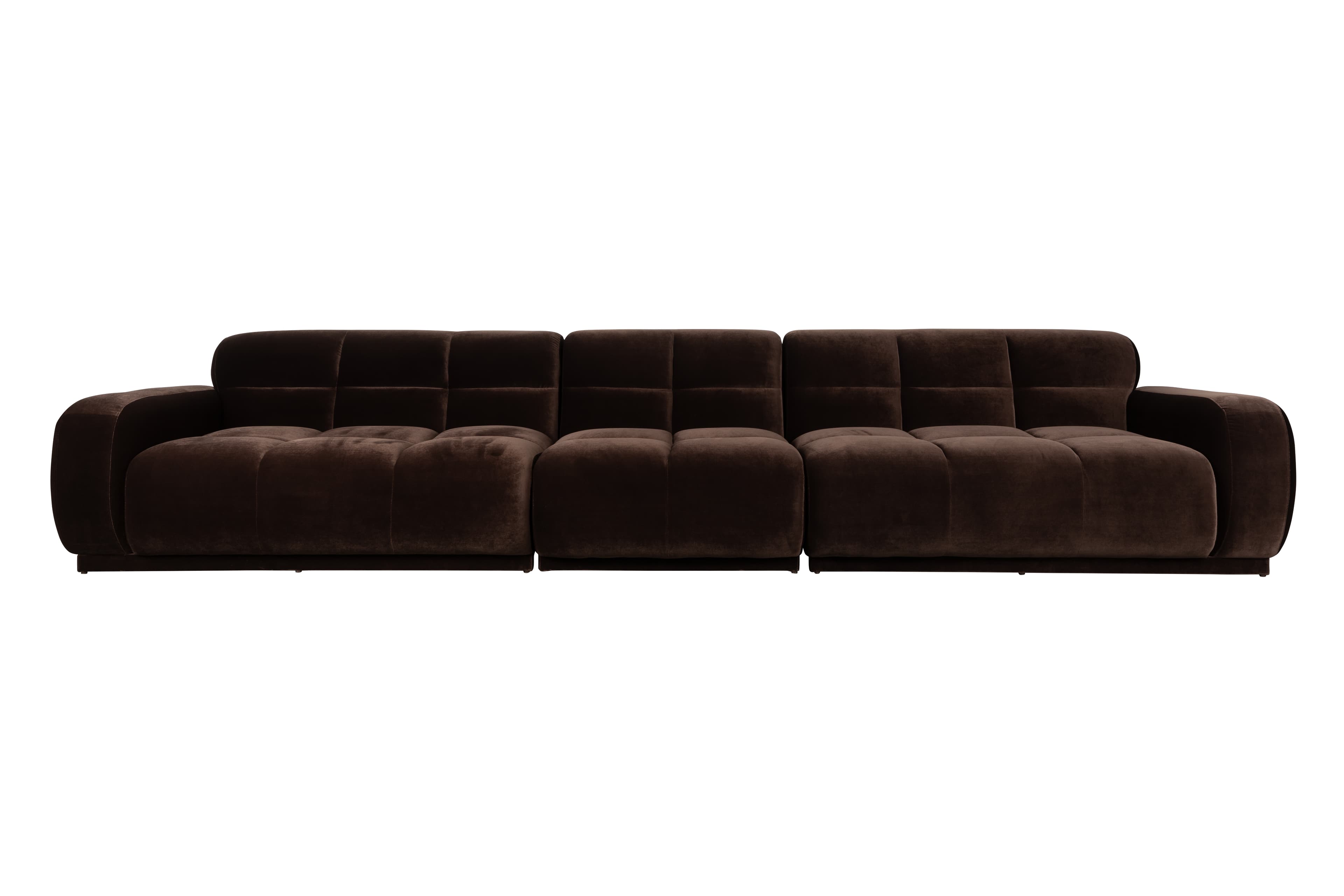 Sofa Hazel 6-seater Brown