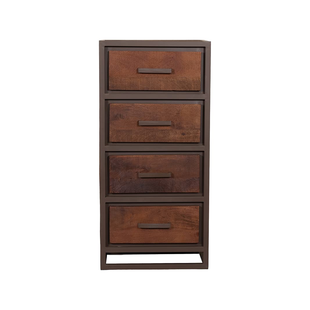 LABEL51 Ladekasten Peru - Brown Espresso - Mangohout - 50 cm