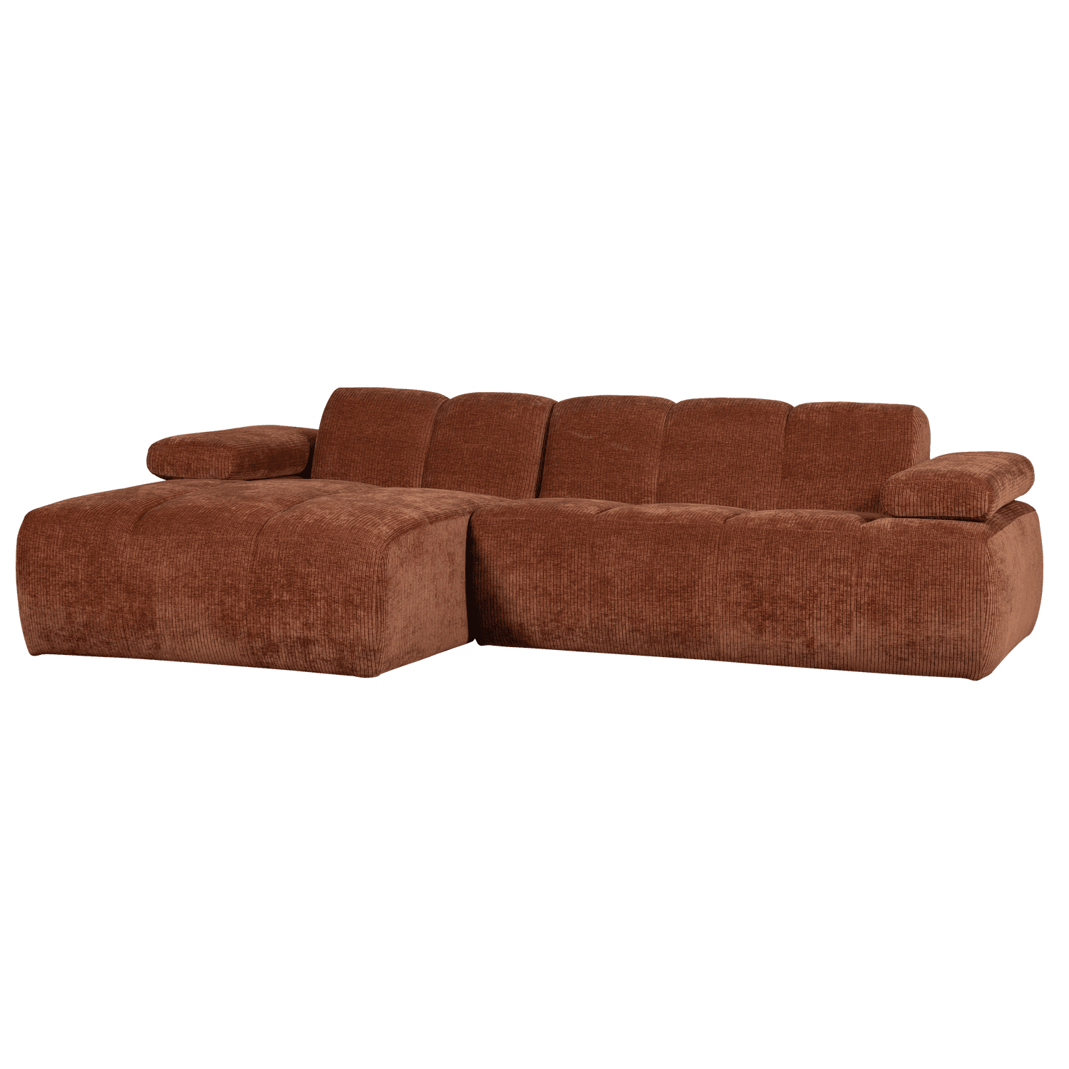 MOJO CHAISE LONGUE BANK LINKS RIBSTOF ROESTBRUIN