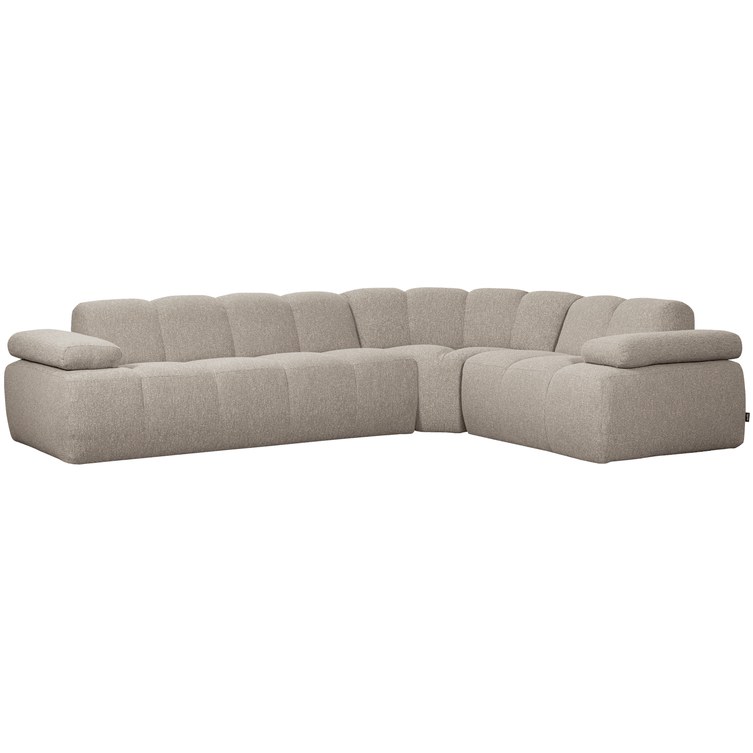 MOJO HOEKBANK RECHTS BOUCLE BEIGE MELANGE