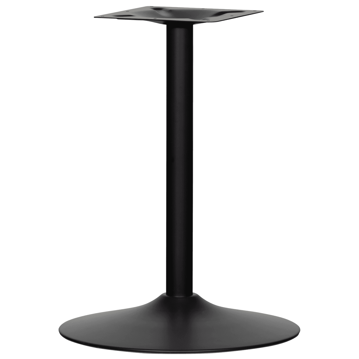 BISTRO RONDE BUISVOET METAAL MATZWART 72XO54 CM