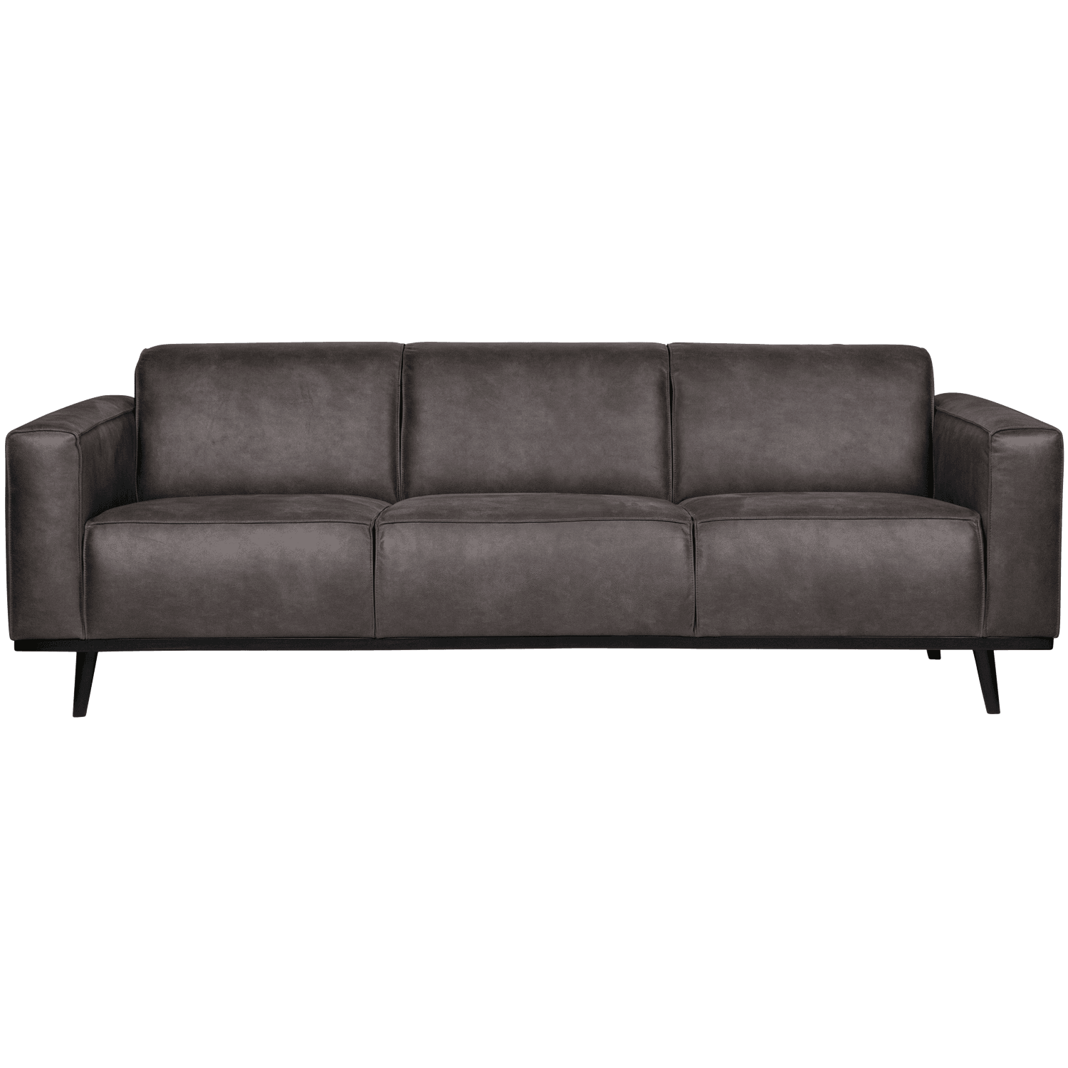 STATEMENT 3-ZITS BANK 230 CM ECOLEER DONKERGRIJS