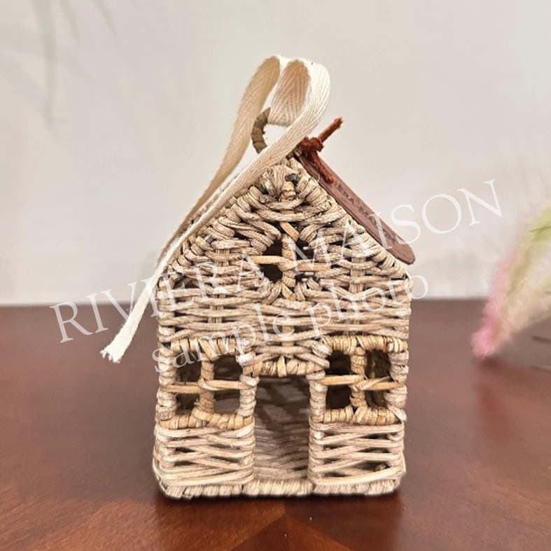 Rustic Rattan House Ornament