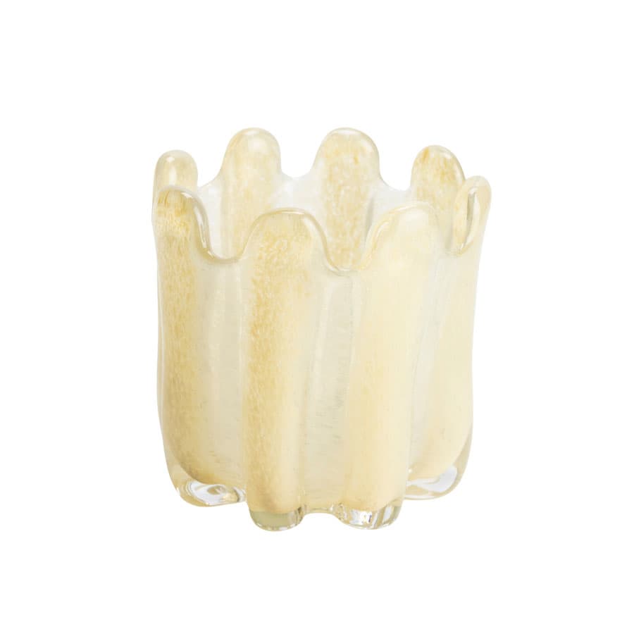 Waxinelichthouder Gramma 15x15 cm - beige