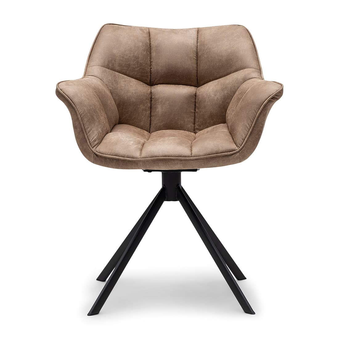 Carnaby Swivel Dining Armchair, Pellini Camel - afbeelding 1