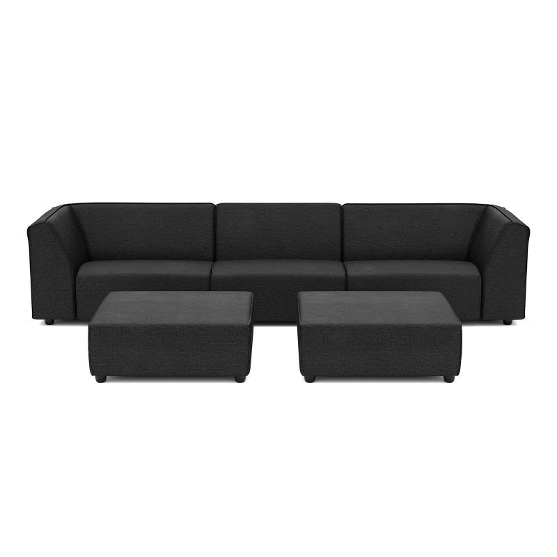 Chill loungeset 6-zits + 2 hockers Anthracite