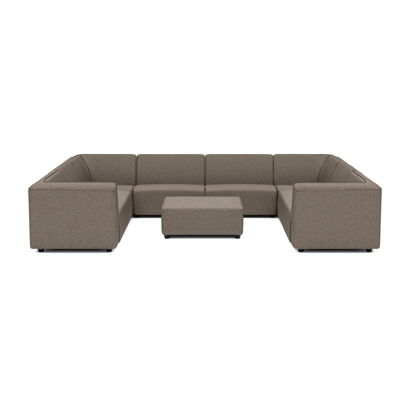 Chill loungeset U-zits + hocker Charcoal