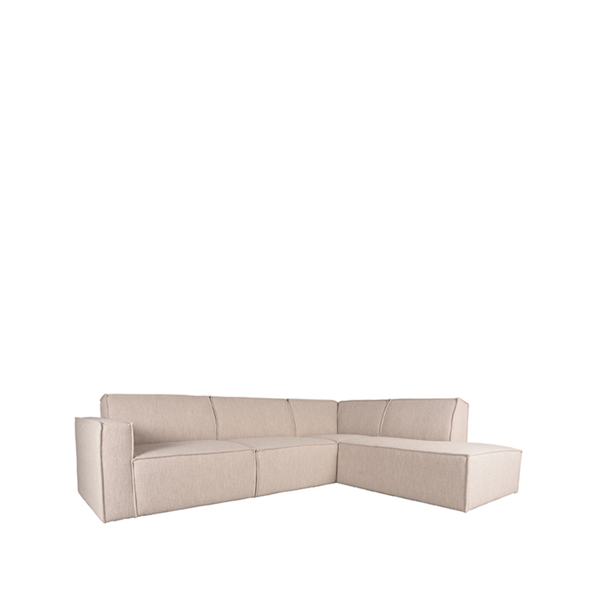 Hoekbank Kay - Naturel - Boucle - Rechts
