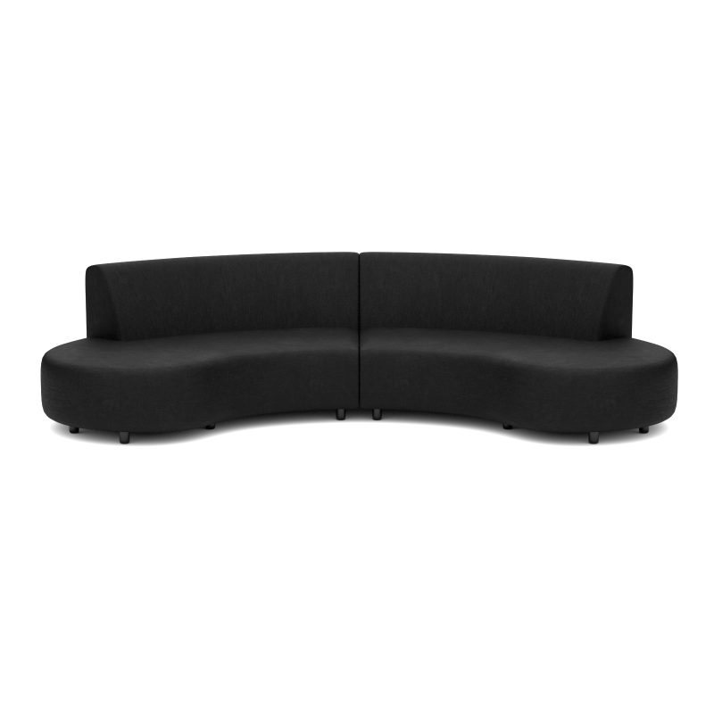 Bended Sofa 6-zits Anthracite