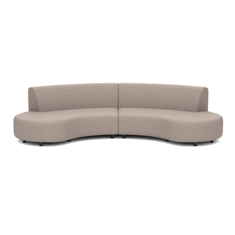 Bended Sofa 6-zits Light Taupe