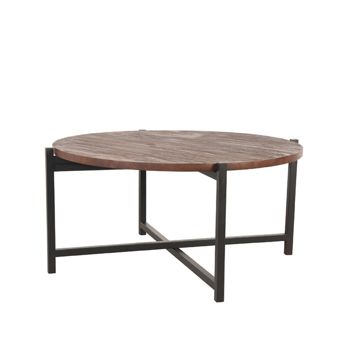 Salontafel Dox - Espresso - Mangohout - 70 cm - Zwart