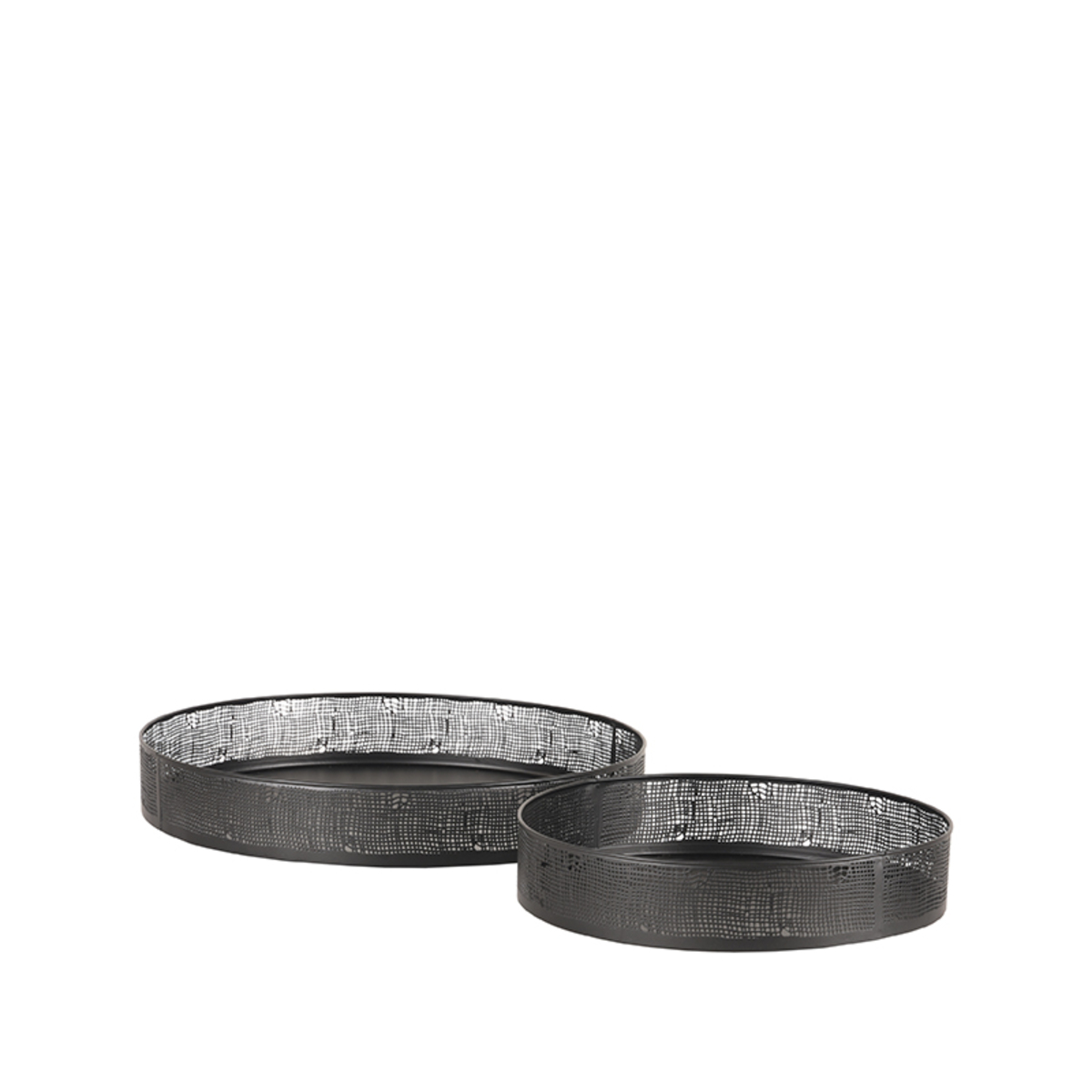 Dienbladen - Zwart - Metaal - One Size