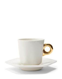 Sculpture Espresso kop & schotel - 9cl