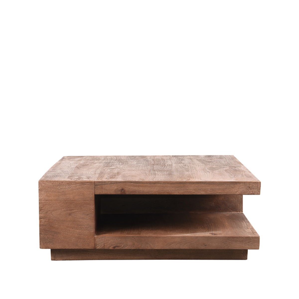 Salontafel Square - Espresso - Mangohout - 80 cm