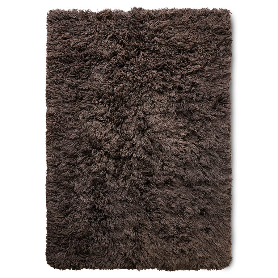 Fluffy rug espresso (200x300cm)