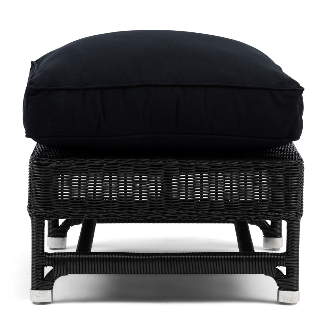 Nicolas Outdoor Footstool Black