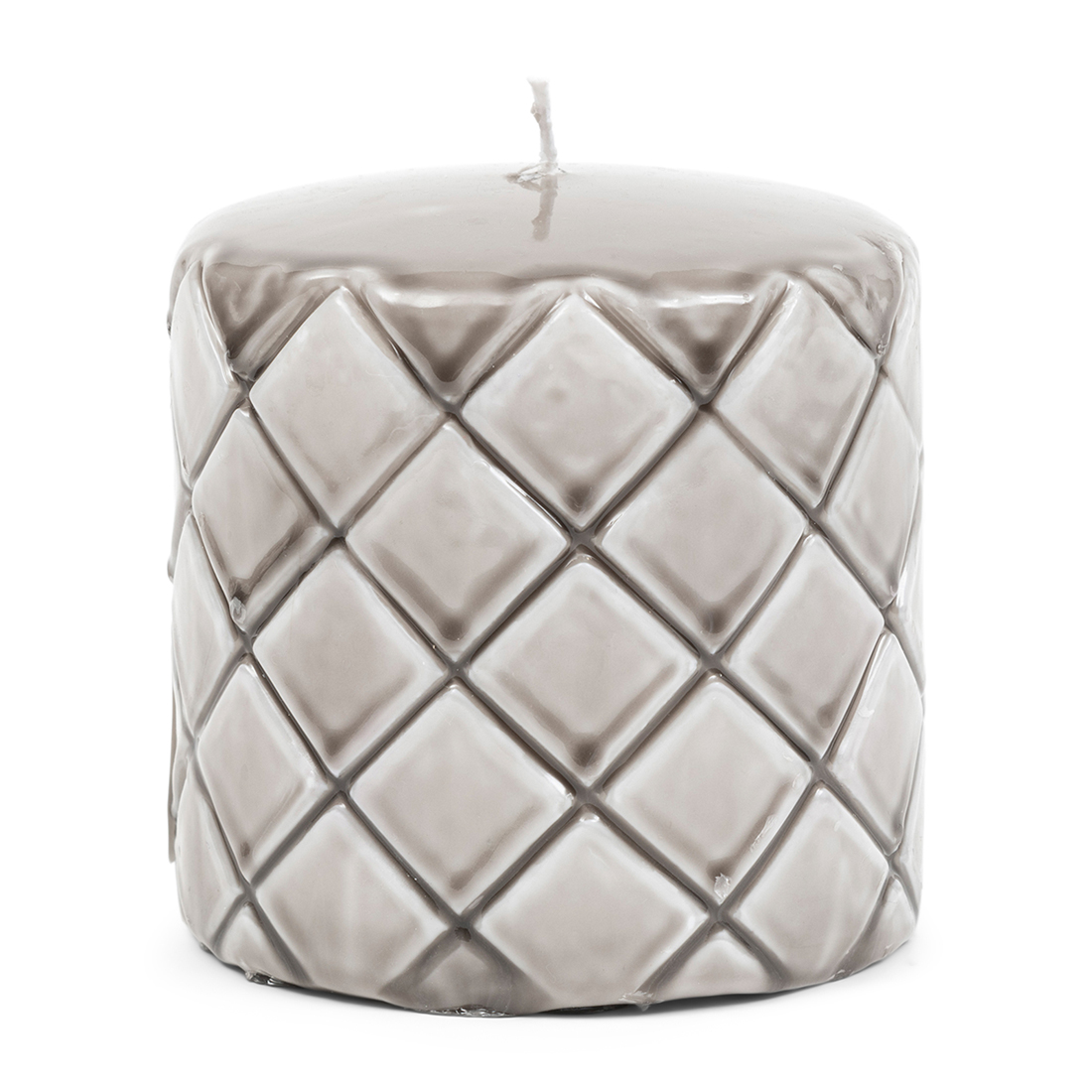 Pillar Candle Padded flax 7x10