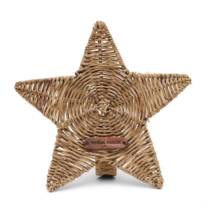 Rustic Rattan Star Tree Topper