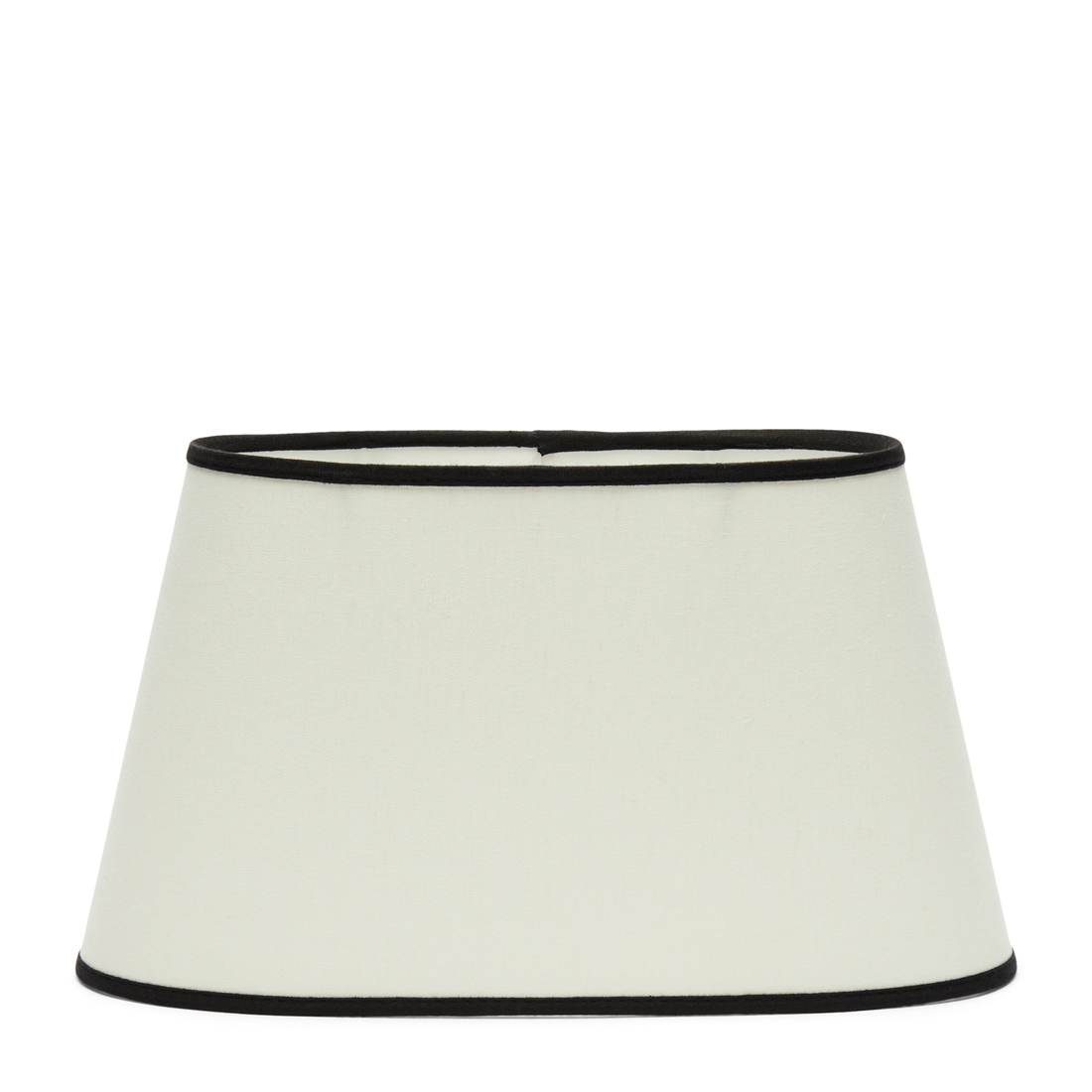 Oval Linen Lampshade white 21x38
