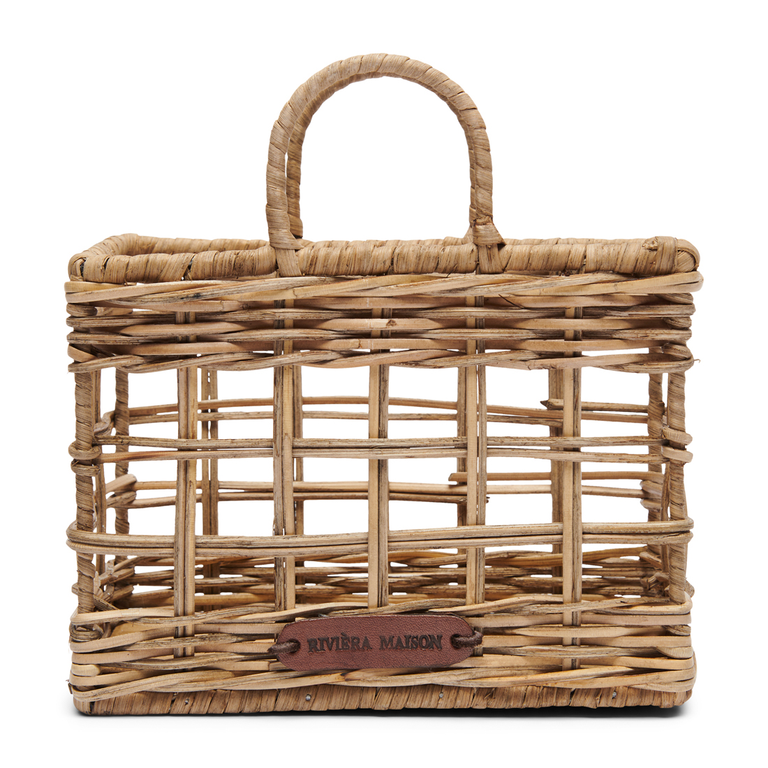 Rustic Rattan Bag Napkin Holder