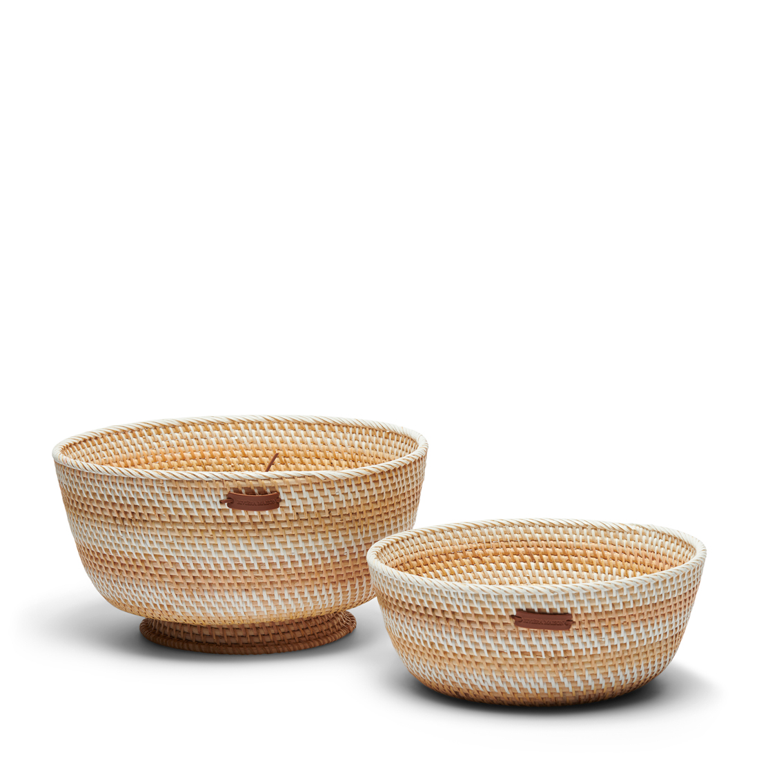 Crystal Bay Bowl Basket Set Of 2pcs