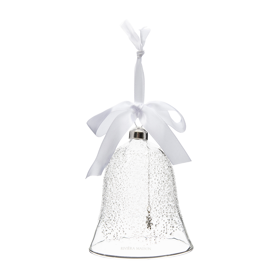 Frosted Christmas Bell Ornament
