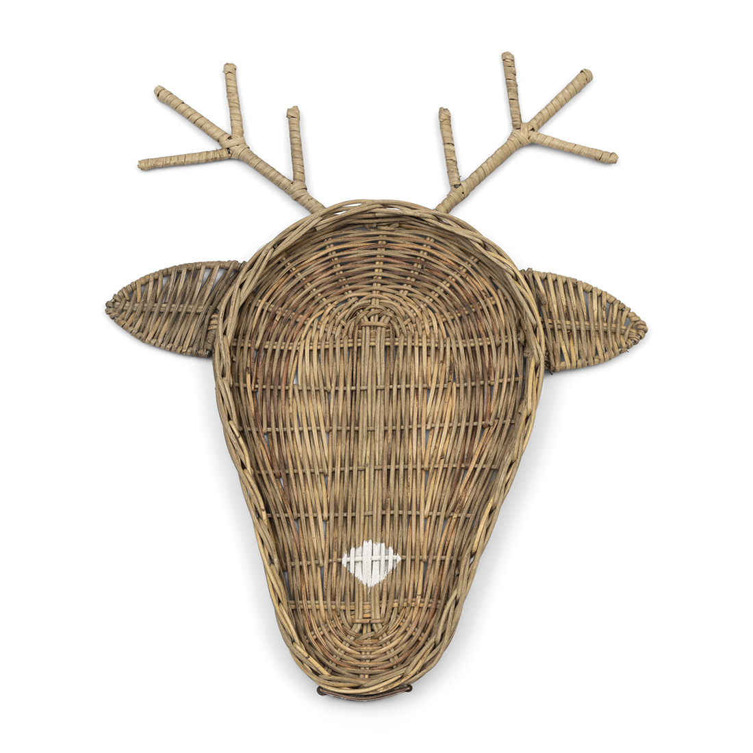 Rustic Rattan Reindeer Tray