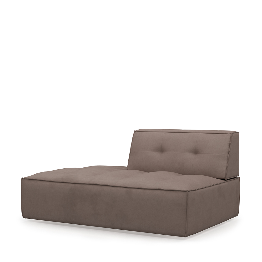 Brandon Lounger L Suede BrSugar
