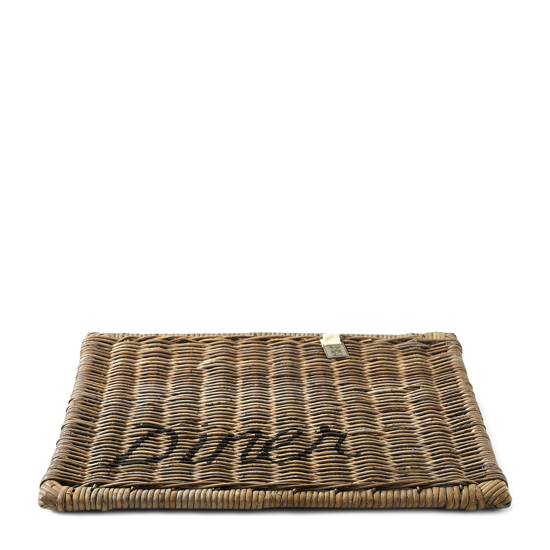 Rustic Rattan Placemat Diner black