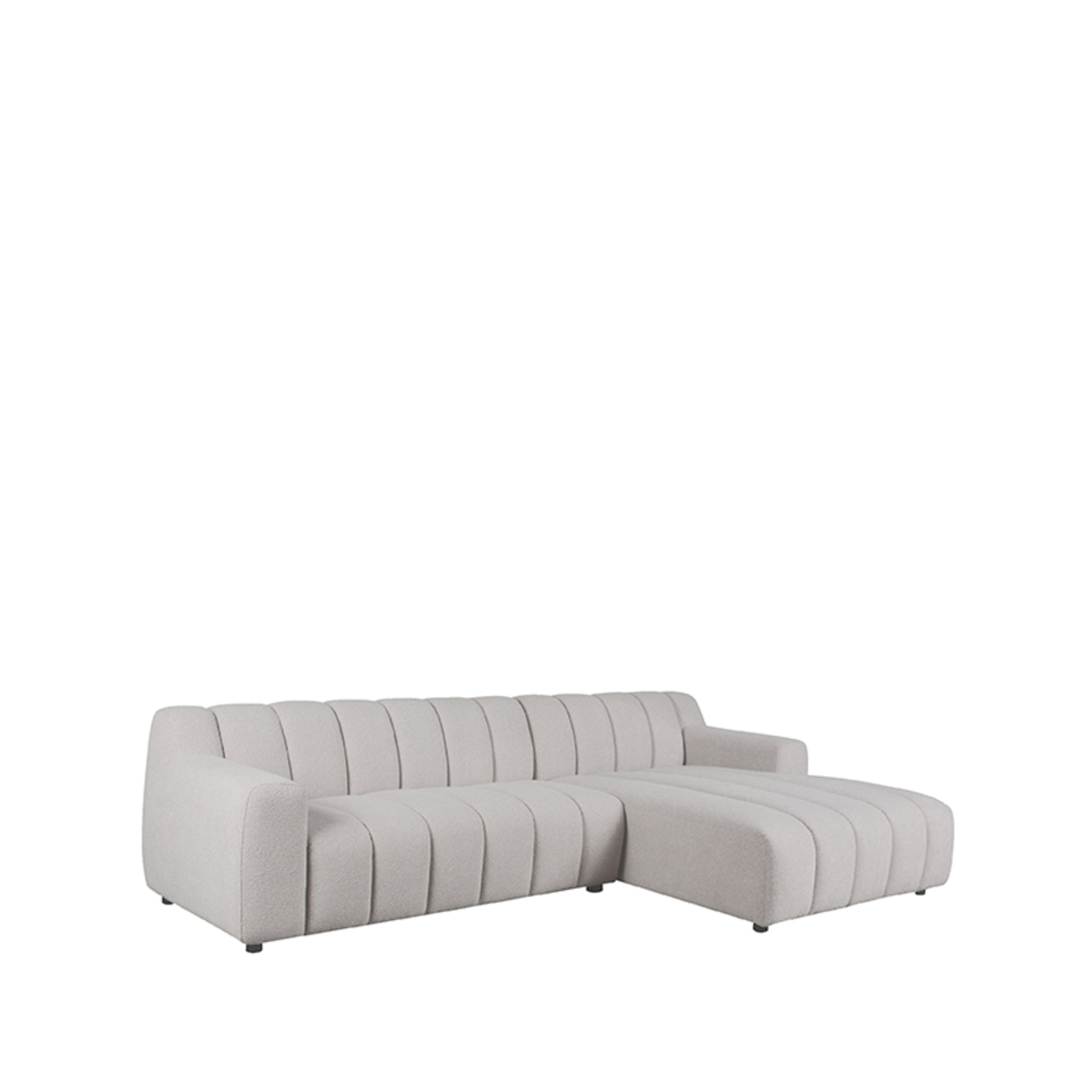 Hoekbank Mondello - Naturel - Boucle - Rechts