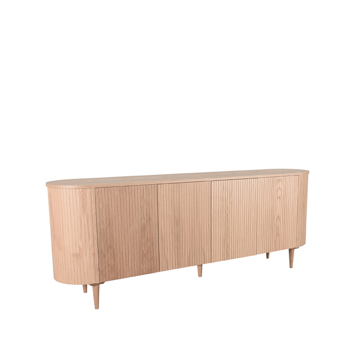 Dressoir Oliva - Naturel - Eiken - Dressoir 220 cm