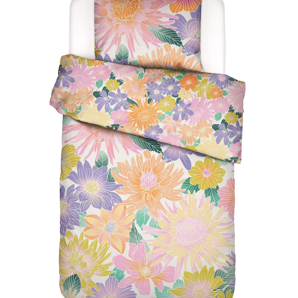 Flower fling Dekbedovertrek - 1p set 140x220+60x70