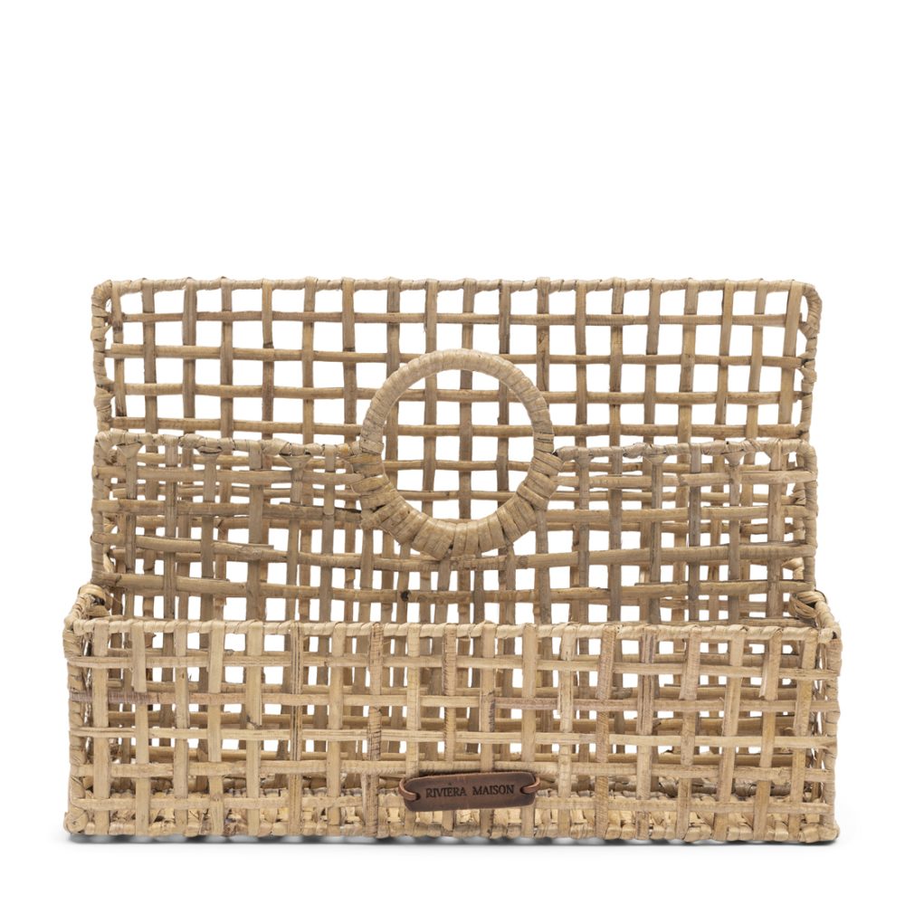 Rustic Rattan Sisi Desk Organiser