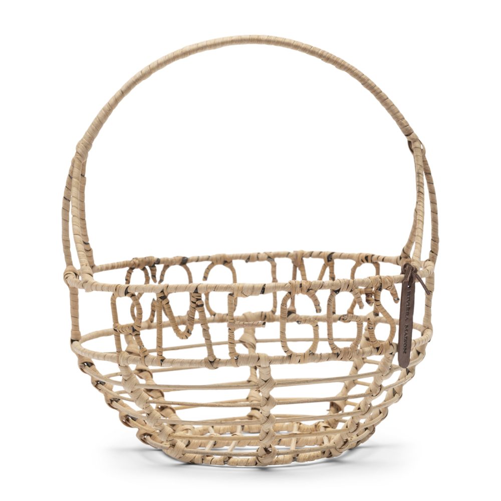 Rustic Rattan Egg Basket