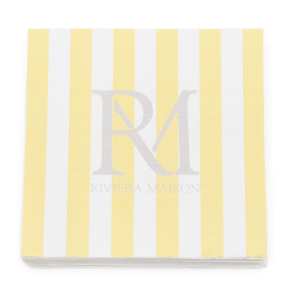 RM Yellow Stripes Paper Napkin