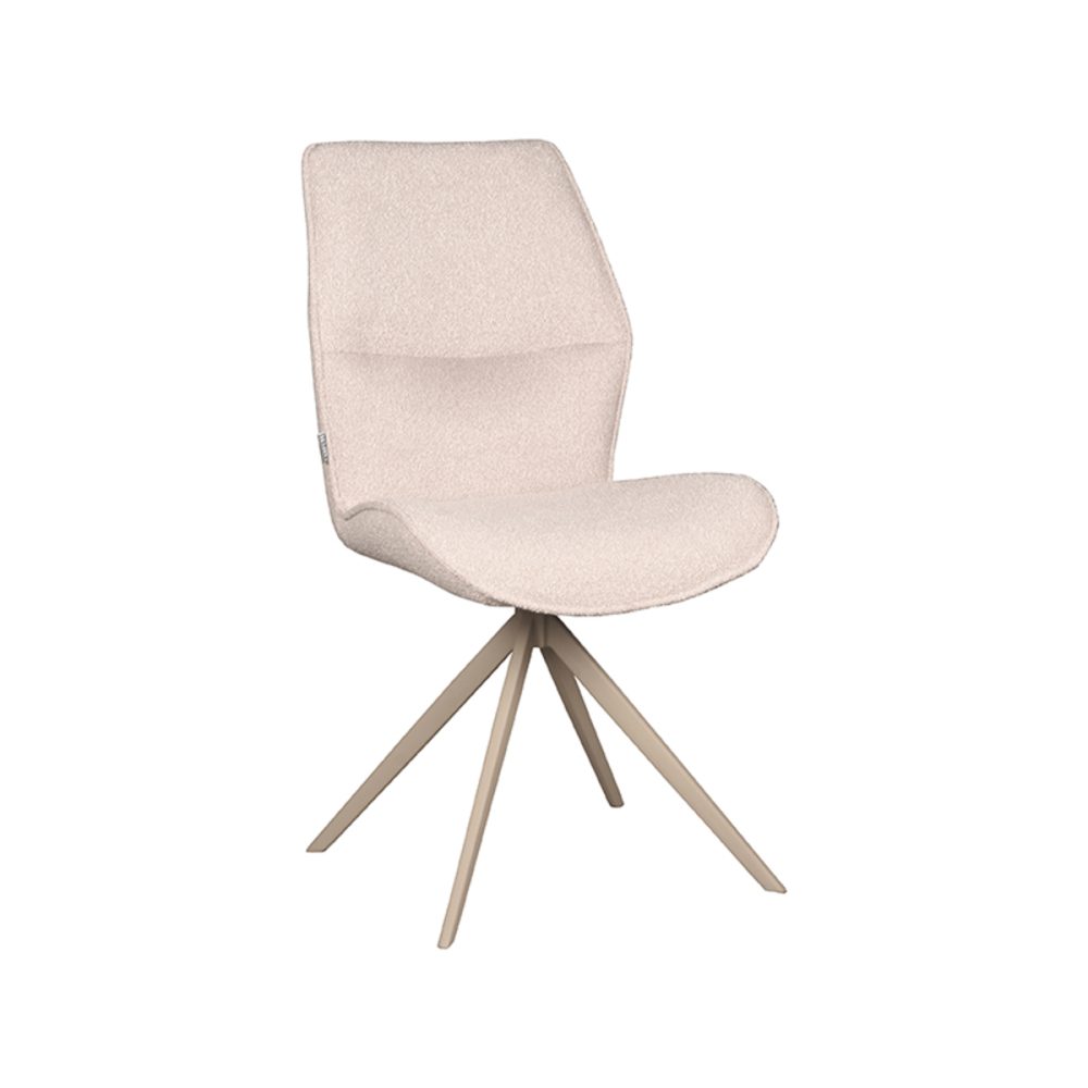 Eetkamerstoel Comfy - Naturel - Boucle - Taupe Frame