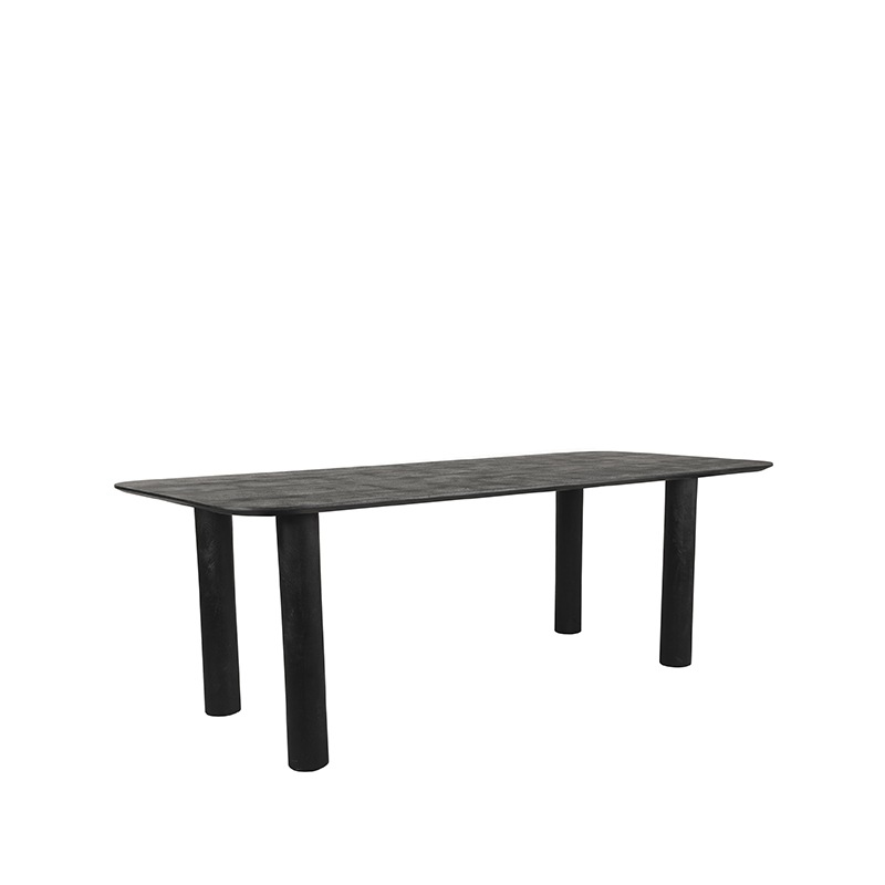 Eetkamertafel Lucy - Zwart - Mangohout