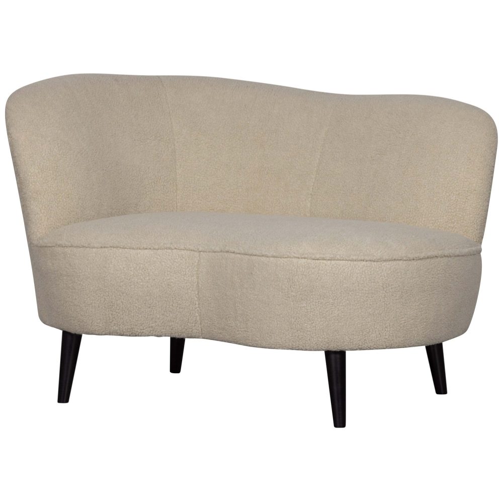 SARA LOUNGE FAUTEUIL LINKS TEDDY OFF WHITE