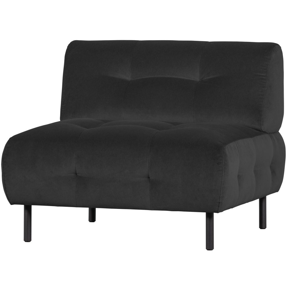 LLOYD FAUTEUIL VELVET CAST IRON