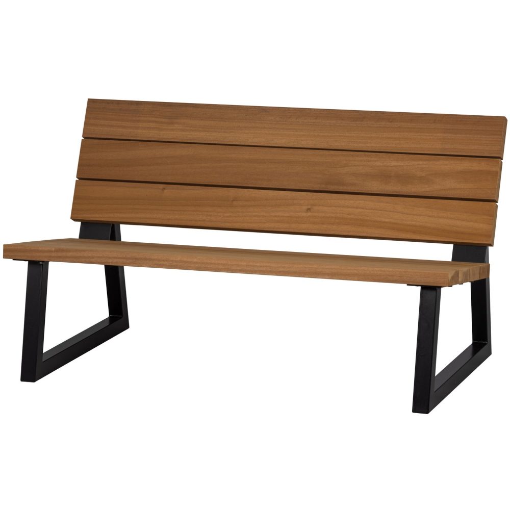 BANCO OUTDOOR TUINBANK HOUT/METAAL NATUREL [fsc]