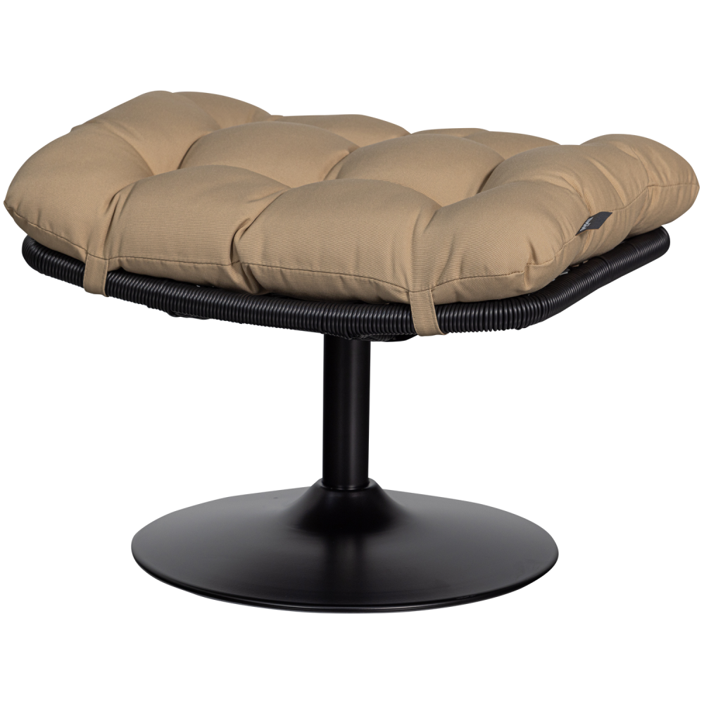 VIVE TUINHOCKER OUTDOOR RATTAN ZAND / ZWART