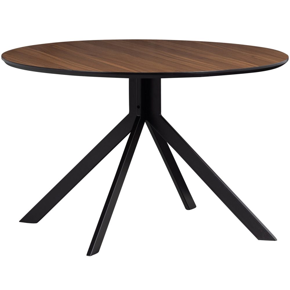 BRUNO EETTAFEL ROND MDF WALNOOT O120CM
