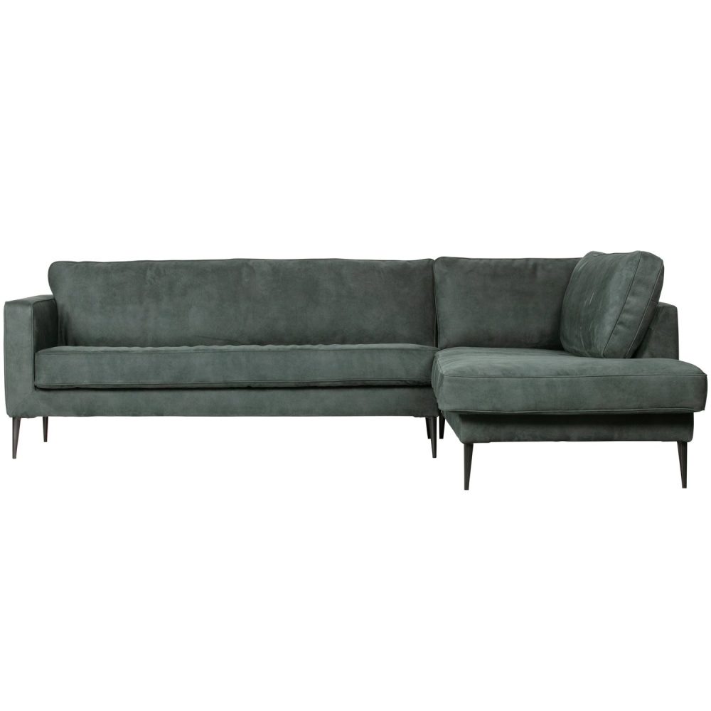 CREW HOEKBANK RECHTS SUEDE PETROL