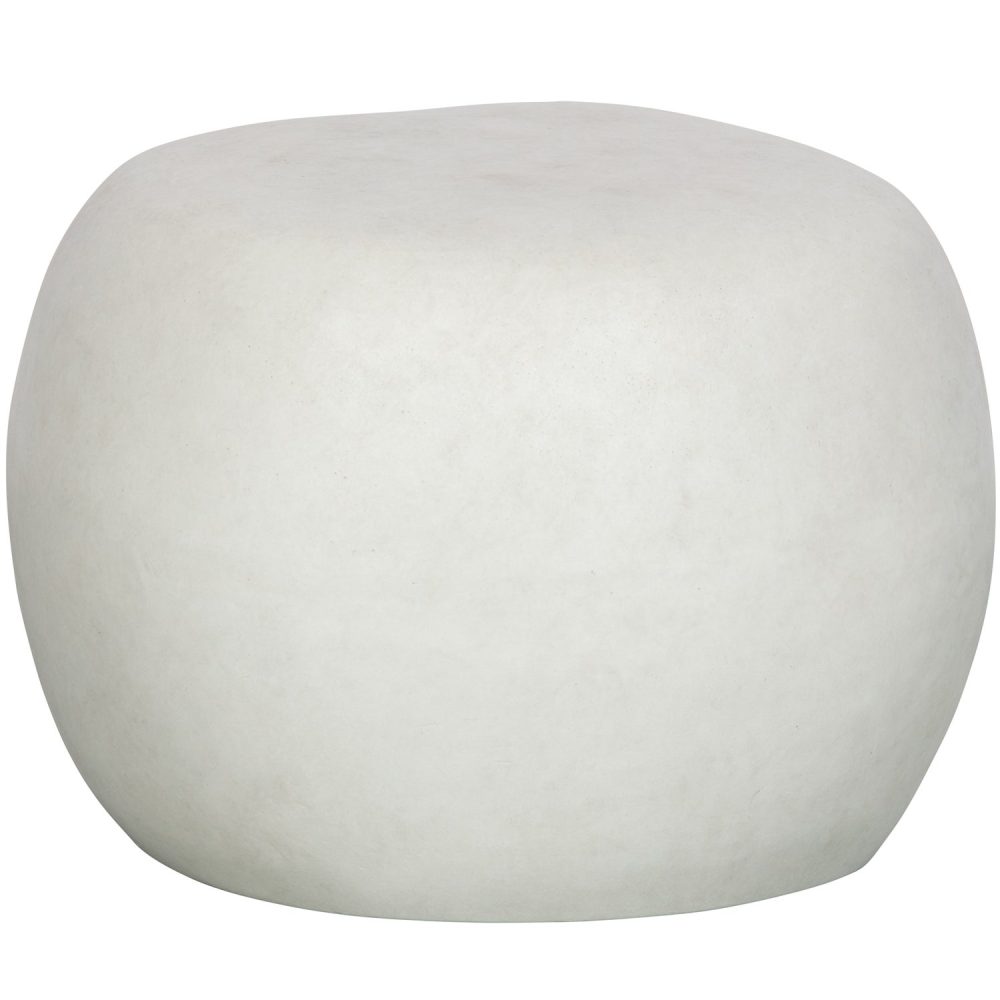 PEBBLE BIJZETTAFEL BETONLOOK WIT 35xO50