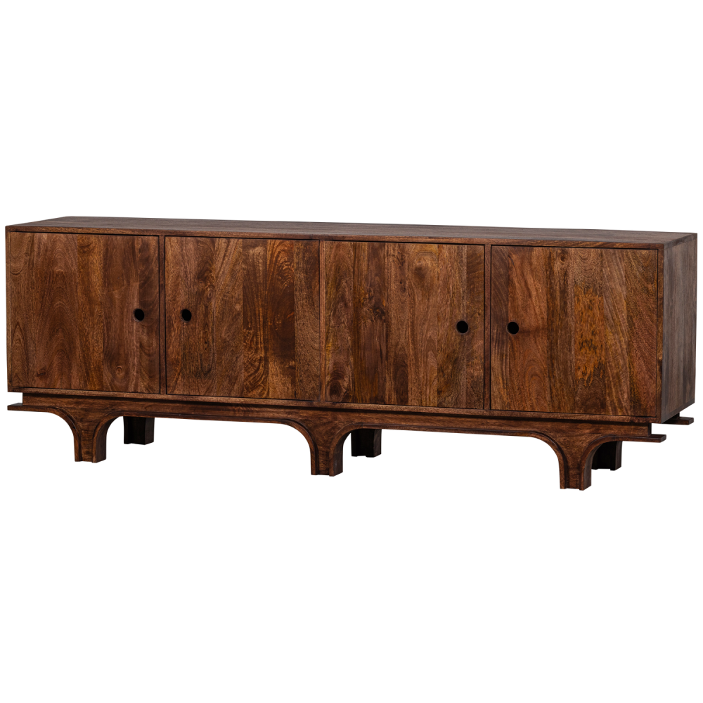 STAES DRESSOIR 4-DEURS MANGO HOUT WALNOOT