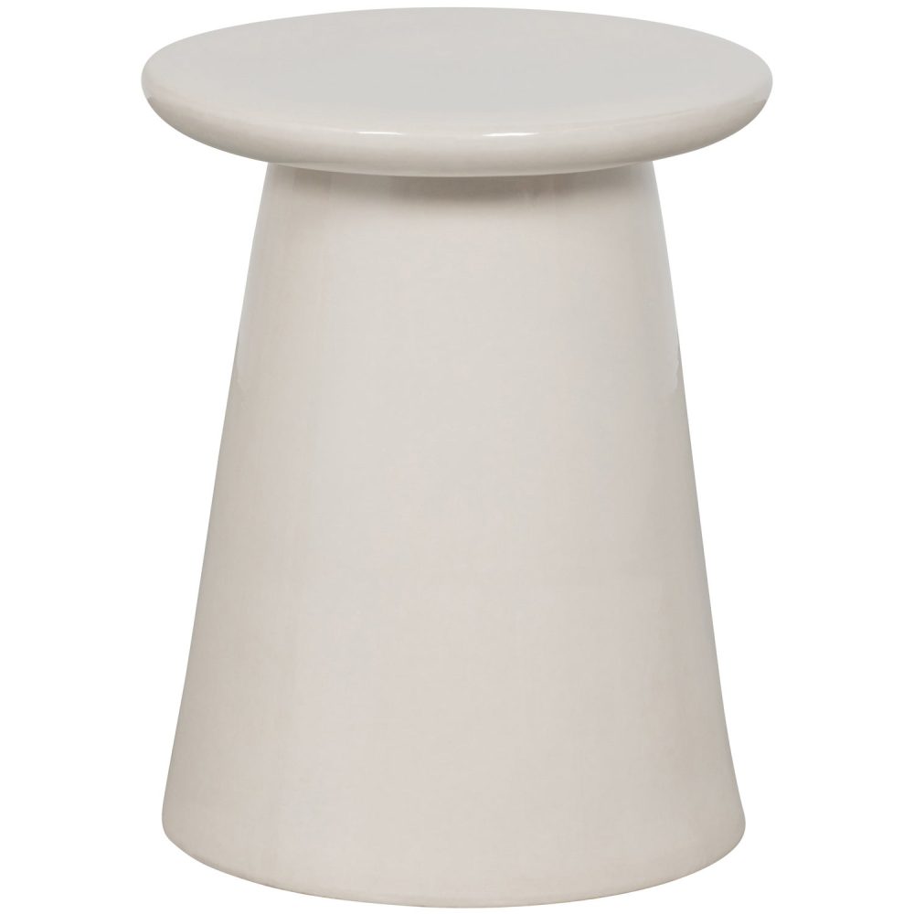 BUTTON BIJZETTAFEL KERAMIEK WIT 45x35OCM