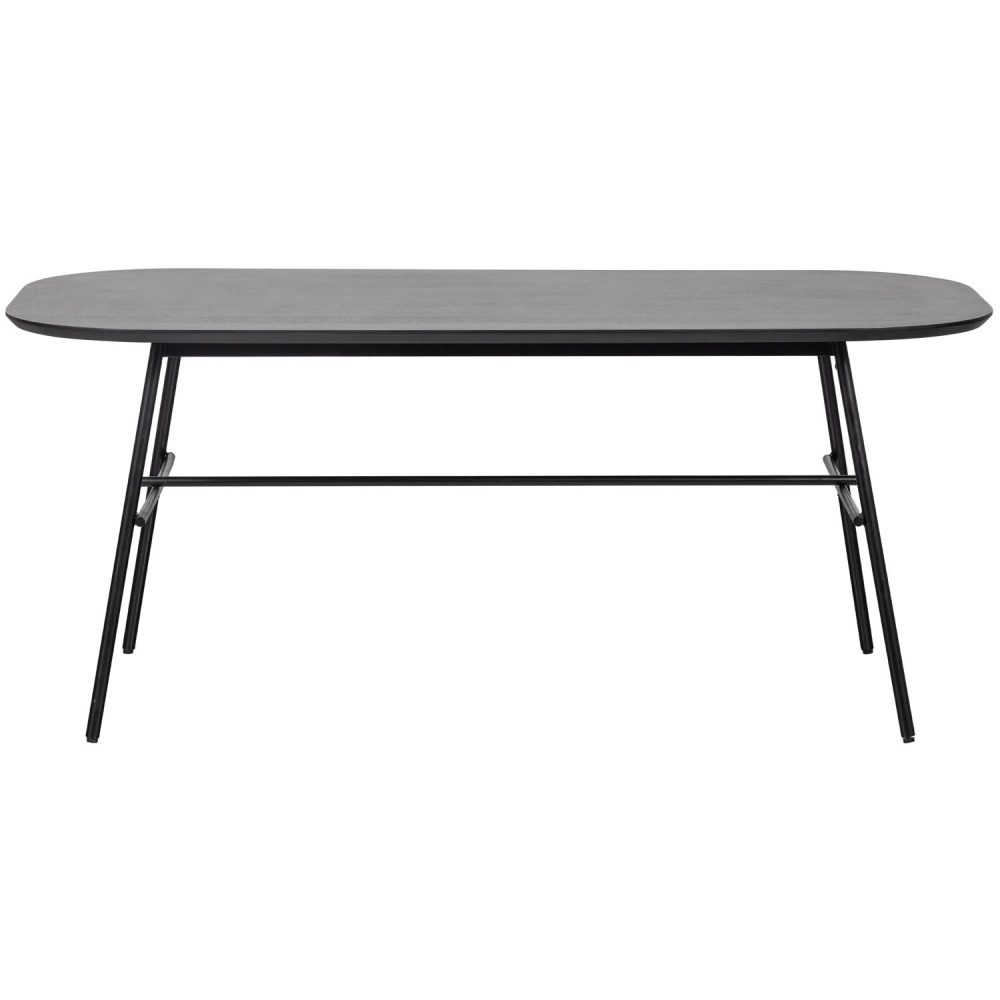 ELEGANCE EETTAFEL MANGO HOUT/METAL ZWART