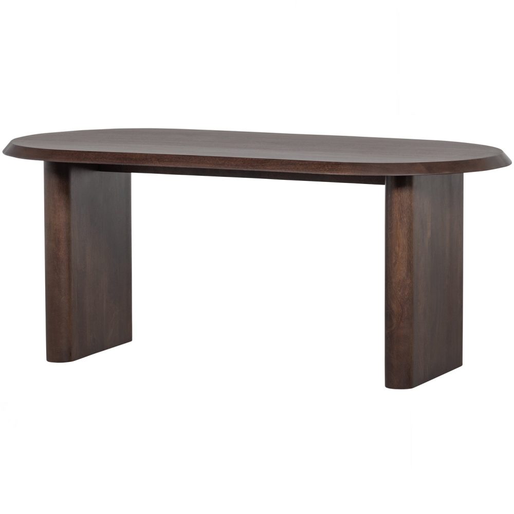 ELLIPS EETKAMERTAFEL MANGO HOUT WALNOOT 90X180 CM