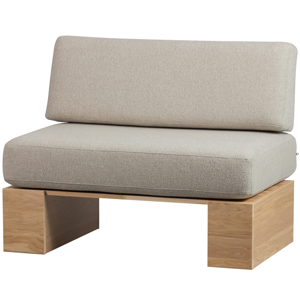 EAT UP MUURBANKJE INCL. KUSSENS BEIGE EIKEN NATUREL [fsc]