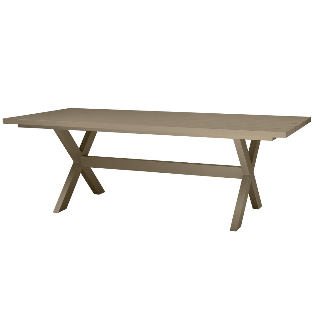 DELTA PICKNICK TUINTAFEL ALUMINIUM GROEN/ZAND 220X100 CM